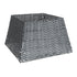 Square Rattan Christmas Tree Skirt - Grey