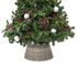 Round Rattan Christmas Tree Skirt - Two-tone Grey