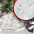 120cm Snowflake Christmas Tree Skirt - White