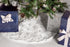 120cm Snowflake Christmas Tree Skirt - White