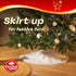 90cm Faux Fur Christmas Tree Skirt - White