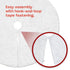 90cm Faux Fur Christmas Tree Skirt - White