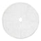 120cm Faux Fur Christmas Tree Skirt - White