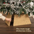 Square Rattan Christmas Tree Skirt - Natural