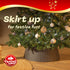 Round Rattan Christmas Tree Skirt - Black
