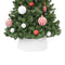 Round Rattan Christmas Tree Skirt - White