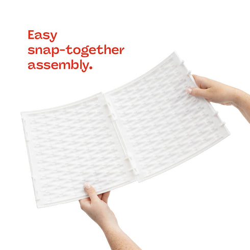 Round Rattan Christmas Tree Skirt - White