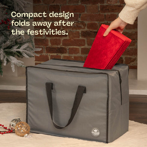 Diamond Velvet Christmas Tree Skirt - Red