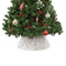 Diamond Velvet Christmas Tree Skirt - White Marble