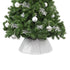 Diamond Glossy Christmas Tree Skirt - Silver