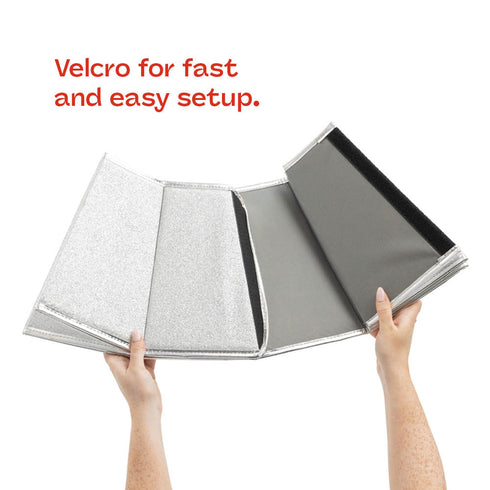 Diamond Glossy Christmas Tree Skirt - Silver