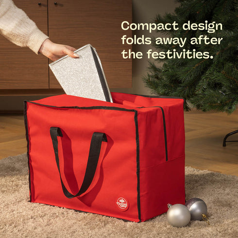 Diamond Glossy Christmas Tree Skirt - Silver