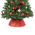 Diamond Glossy Christmas Tree Skirt - Red