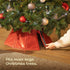 Diamond Glossy Christmas Tree Skirt - Red