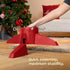 Premium Christmas Tree Stand 1L Water Reservoir & Adjustable Screws - Red