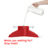 Premium Christmas Tree Stand 1L Water Reservoir & Adjustable Screws - Red