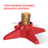 Premium Christmas Tree Stand 1L Water Reservoir & Adjustable Screws - Red