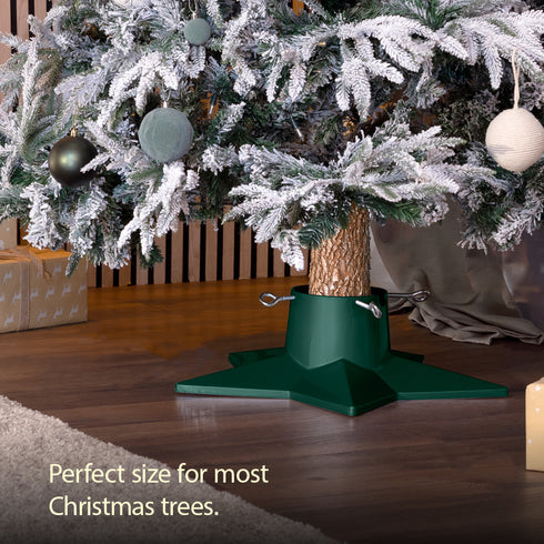 Christmas Village Premium Christmas Tree Stand Star Shape - Green
