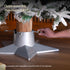Christmas Village Premium Christmas Tree Stand Star Shape - Silver