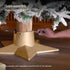 Christmas Village Premium Christmas Tree Stand Star Shape - Gold