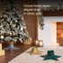 Christmas Village Premium Christmas Tree Stand Star Shape - Gold