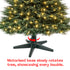 Christmas Village Electric Rotating Christmas Tree Stand Base - Fits Trees up to 7ft - Green