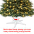 Christmas Village Electric Rotating Christmas Tree Stand Base - Fits Trees up to 7ft - White