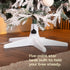 Christmas Village Electric Rotating Christmas Tree Stand Base - Fits Trees up to 7ft - White