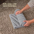 Christmas Village Round Vertical Striped Faux Fur Christmas Tree Skirt 56cm Grey