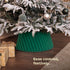 Christmas Village Round Vertical Striped Faux Fur Christmas Tree Skirt 56cm Green