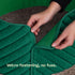 Christmas Village Round Vertical Striped Faux Fur Christmas Tree Skirt 56cm Green
