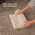 Christmas Village Round Vertical Striped Faux Fur Christmas Tree Skirt 56cm Beige