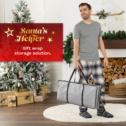 Wrapping Paper Storage Bag - Grey