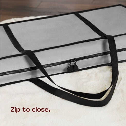 Wrapping Paper Storage Bag - Grey