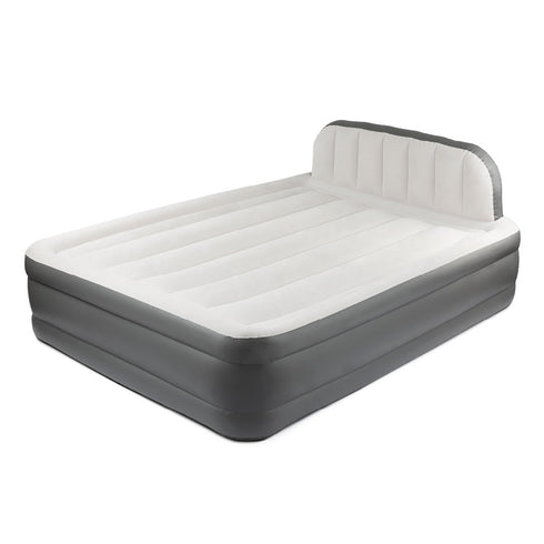 Double Air Bed with Headboard & Electric Pump