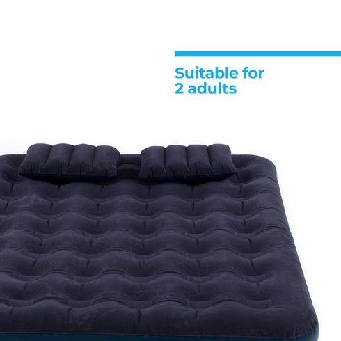 Air Bed with Pillows & Hand Pump