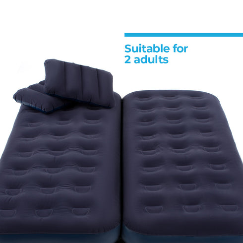 2-in-1 Air Bed with Hand Pump