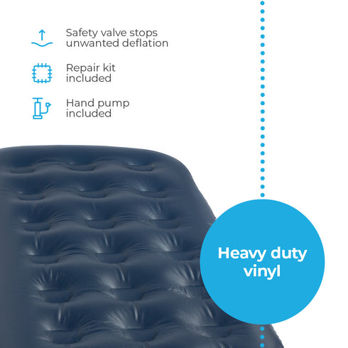 2-in-1 Air Bed with Hand Pump
