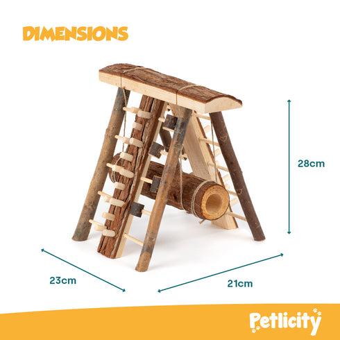 Petlicity Hamster Wooden Climbing Wall