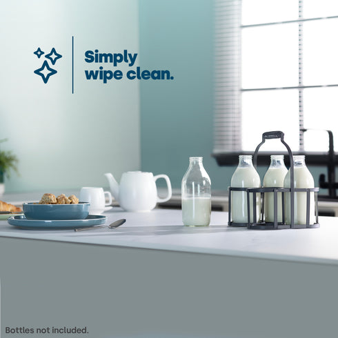 Iron Milk Bottle Holder - 4 BTL