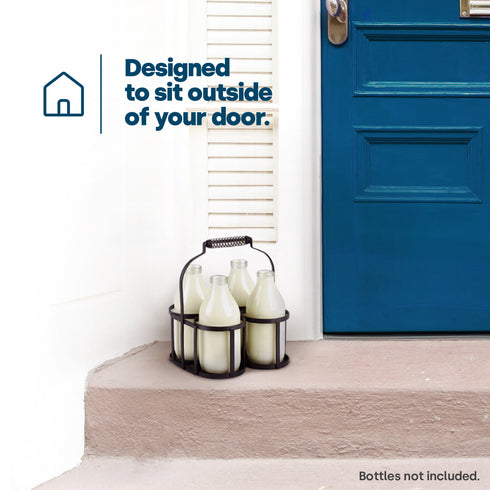 Iron Milk Bottle Holder - 4 BTL