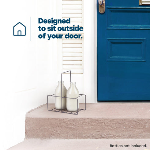 Wire Milk Bottle Holder - 2 BTL