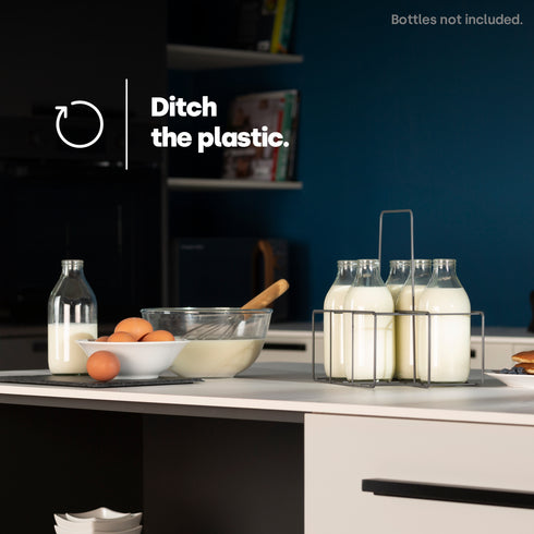 Wire Milk Bottle Holder - 6 BTL