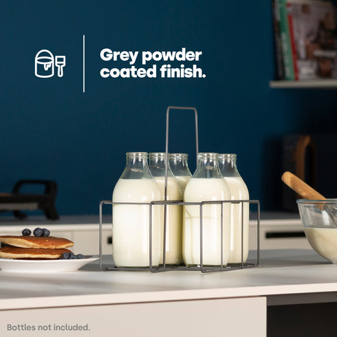 Wire Milk Bottle Holder - 6 BTL