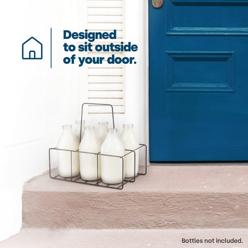 Wire Milk Bottle Holder - 6 BTL