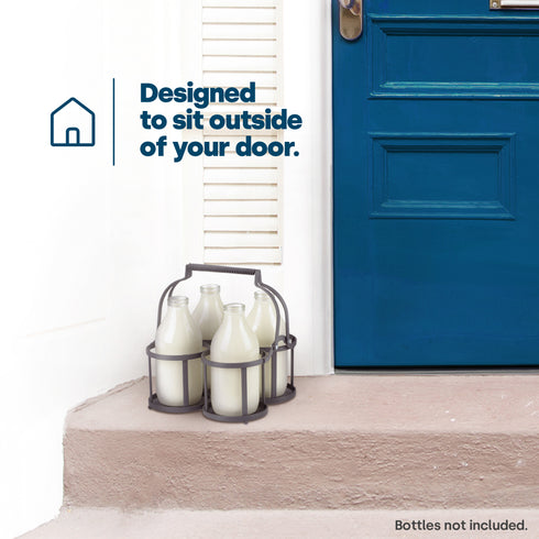 Dual-Handle Milk Bottle Holder - 4 BTL