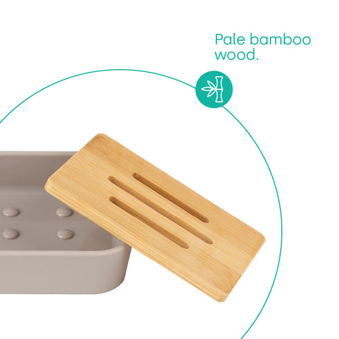 Bamboo Bathroom Set - Stone