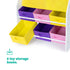 Childrens Toy Storage with Bookshelves - Confetti
