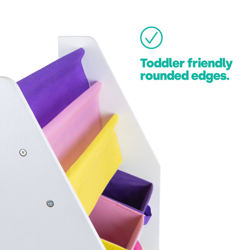 Childrens Toy Storage with Bookshelves - Confetti