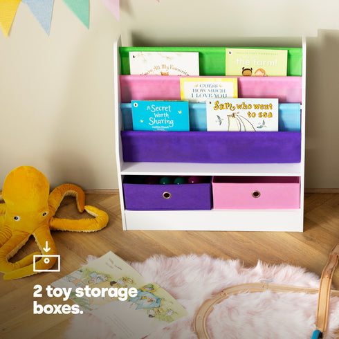 Childrens Bookcase & Storage - Confetti